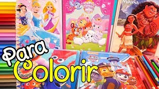 Desenhos para Colorir Moana Patrulha Canina Princesas Disney Palace Pets Brinquedonovelinhas [upl. by Crim]