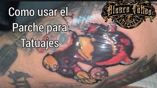 Parche para tatuaje como usarlo tatuaje mas lastimado [upl. by Euqinahc721]