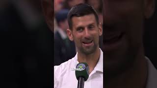 Novak Djokovic reacts to getting booed at Wimbledon 🎾  shorts [upl. by Greff49]