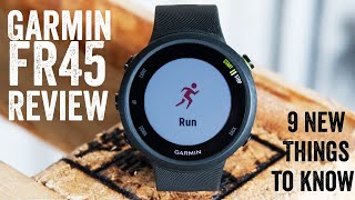 Garmin Forerunner 45 Review 9 New Things To Know  Handson walkthrough [upl. by Phineas]