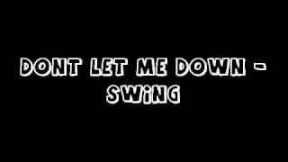 Dont Let Me Down  Zumba Swing [upl. by Saqaw585]