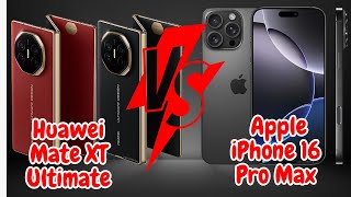 Huawei Mate XT Ultimate vs Apple iPhone 16 Pro Max [upl. by Angeli]