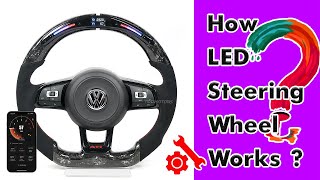 OHC Motors LED Steering Wheel Working on VW GTI GLI Golf MK7 2024 NEW [upl. by Atela]