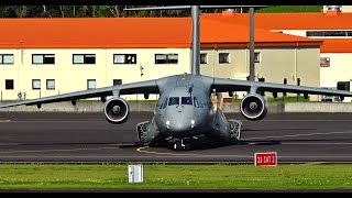 First Landing and Takeoff in 2024 KC390 FAP at Lajes Terceira Island Azores [upl. by Maura]