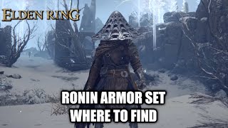 Elden Ring  Ronin Armor Set  Where To Find Armor Set [upl. by Ahsiema]