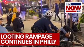 Philadelphia looting rampage continues for second night  LiveNOW from FOX [upl. by Gona934]