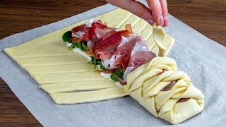 Vous achèterez toute la pâte du magasin si vous goûtez cette roulade au jambon [upl. by Burkhard482]