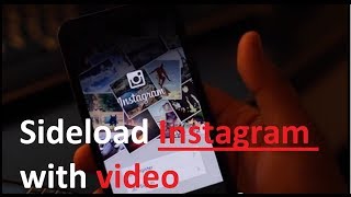 Instagram with video for Blackberry Z30 Q10 Z10 Q5 Tutorial Sideload [upl. by Sucramed]