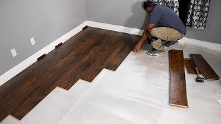 How to Install Laminate Flooring for beginners [upl. by Brand49]