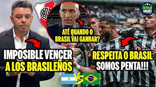 REVOLTA DA IMPRENSA ARGENTINA APÓS ATLÉTICO MINEIRO ELIMINAR O RIVER NA LIBERTADORES argentina [upl. by Nitsur]