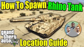 How To Get The Rhino Tank  GTA 5 Story Mode [upl. by Pastelki]