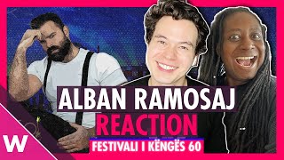 Alban Ramosaj quotThejequot REACTION Festivali i Këngës 60 Albania Eurovision 2022 [upl. by Reamy9]