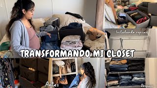 Transformacion de mi closet Aprovechando espacios ✅ [upl. by Donald]