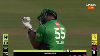 kieron pollard 5 sixes in 5 balls against rashid khan in the hundred tournament  Pollard batting [upl. by Chon]