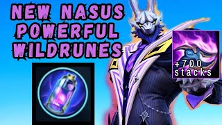 NEW NASUS CORE RUNES FOR HIGH RANK  WildRift Season 15 Gameplays [upl. by Yursa]