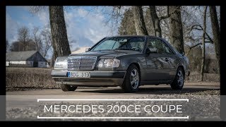 Mercedes 200CE Coupe C124 Review  Drone Crash [upl. by Sheffield666]