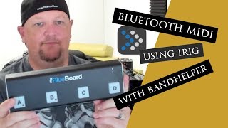 Bluetooth midi using irig with bandhelper [upl. by Canfield]