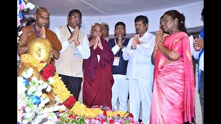 03092024 President of India visits Chaitya Bhoomi a [upl. by Thornburg]