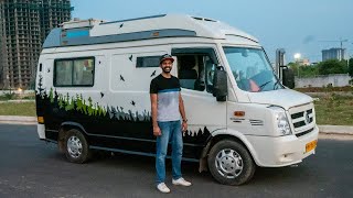 Force Traveller Caravan  Home On Wheels Can Sleep 5  Faisal Khan [upl. by Yerg]