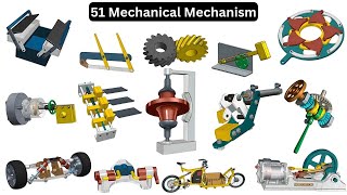 Explore 51 Mechanical Mechanisms A Comprehensive Engineering Showcase [upl. by Annadiana]