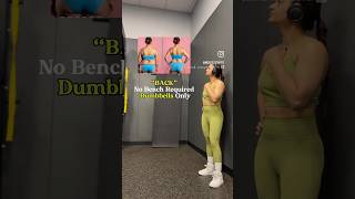 Back Workout  Dumbbells Only  No Bench Required ✅✅ backday backworkout backworkoutroutine [upl. by Astrea]