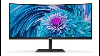 Highlight features Philips 346E2CUAE 34quot Curved Frameless Monitor [upl. by Welton172]