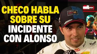 CHECO PÉREZ HABLA SOBRE SU INCIDENTE CON FERNANDO ALONSO EN EL GRAN PREMIO DE ARABIA SAUDITA 2024 [upl. by Lleda]