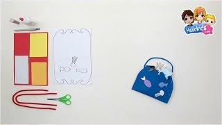 BRICOLAGE VACANCES ETE  Sac à main été Hellokids [upl. by Aven]