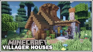 Minecraft Villager Houses  THE ARMORER Small Blacksmith Tutorial [upl. by Humph]