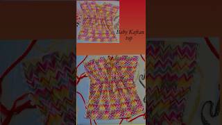 Baby Girl kaftan top Easy tutorialbaby kaftan top cutting and stitching shortsfeed shorts diy [upl. by Ahsain]