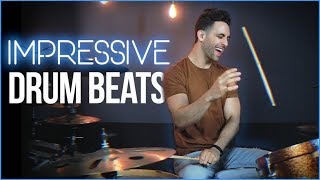 3 IMPRESSIVE Drum Beats Try These  Drum Lesson  Drum Beats Online [upl. by Lehteb]