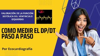 🚀Como medir el DPDT por ECOCARDIOGRAFÍA ✅Paso a Paso [upl. by Dlareme]