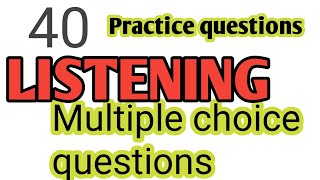 IELTS LISTENING TEST PRACTICE  40 QUESTIONS  Multiple Choice Questions  listening mcq practice [upl. by Relyuc]