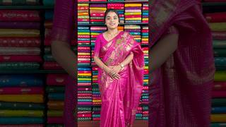 Mangalagiri Checks Pichwai Embroidery Pink Saree rkcollectionsarees [upl. by Biddy]