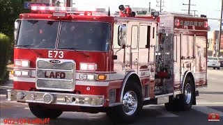 LAFD NEW Engine 73 Responding [upl. by Angell955]