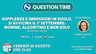 Supplenze e immissioni in ruolo si avvicina il 1° settembre nomine algoritmo e non solo [upl. by Aynatan758]