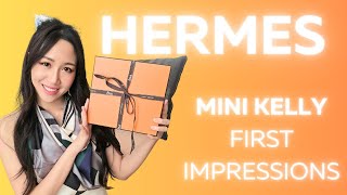 HERMES MINI KELLY ♥️ UNBOXING MY DREAM HERMES BAG♥️ [upl. by Esorylime]