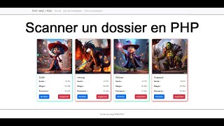 Scanner un dossier en php [upl. by Yzeerb]