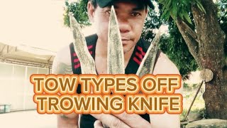 KUNAI TOW TYPES OFF TROWING KNIFE martialarts haveablessedsundaytoall teamleonians [upl. by Eahcim]