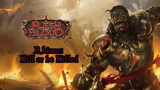 Flesh and Blood lore  Rhinar Kill or be Killed [upl. by Oralla]