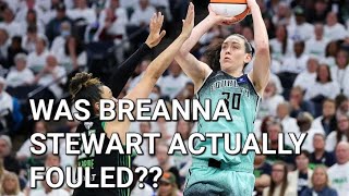 WNBA Finals 2024 game 5 Was Breanna Stewart actually fouled at the end of regulation [upl. by Peddada244]