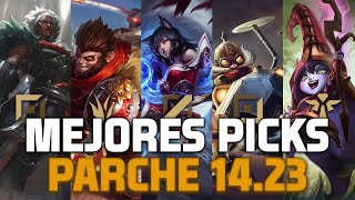 Los MEJORES CAMPEONES para carrear en el PARCHE 1423 en LEAGUE OF LEGENDS [upl. by Lecram]