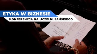 Etyka pracy w biznesie – konferencja na Uczelni Jańskiego w Łomży [upl. by Elleivap]