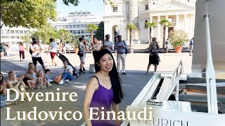 Ludovico Einaudi  Divenire The Best part after 200 😉  Street Piano  Piano Cover  YUKI PIANO [upl. by Emyaj]