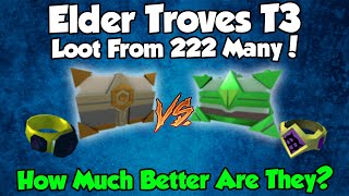 Tier 3 Elder Troves Loot from 222 Many  Easy Money Runescape 3 [upl. by Pero]