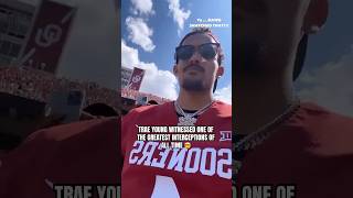 Trae Young’s POV of this iconic Oklahoma interception 🔥 [upl. by Glanville]