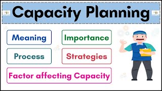 No13  Capacity Planning  Meaning  Importance  Process  Strategies  Hindi [upl. by Nuhsed]