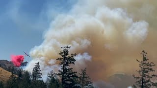 Toll Fire burning near Calistoga Evacuation orders downgraded to warnings CAL FIRE says [upl. by Seuqirdor]