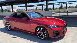 Introducing the 2025 M440i Convertible in Vegas Red  4K [upl. by Hallett]