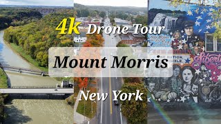 Mount Morris NY • 4k Drone Tour [upl. by Hgierb]